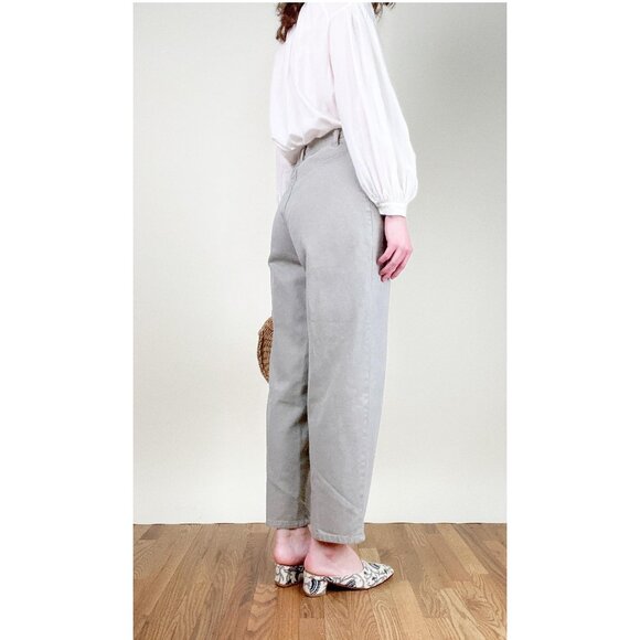 Vintage High Rise Waisted Denim Jean Pants Straight Wide Leg Coastal Old Money - Picture 4 of 7